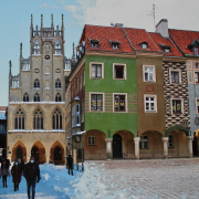 Trugbild 33 Polen&Deutschland Kulturaustauschbögen, Ölfarbe auf digitaler Collage auf Papier 20x30cm, 2021