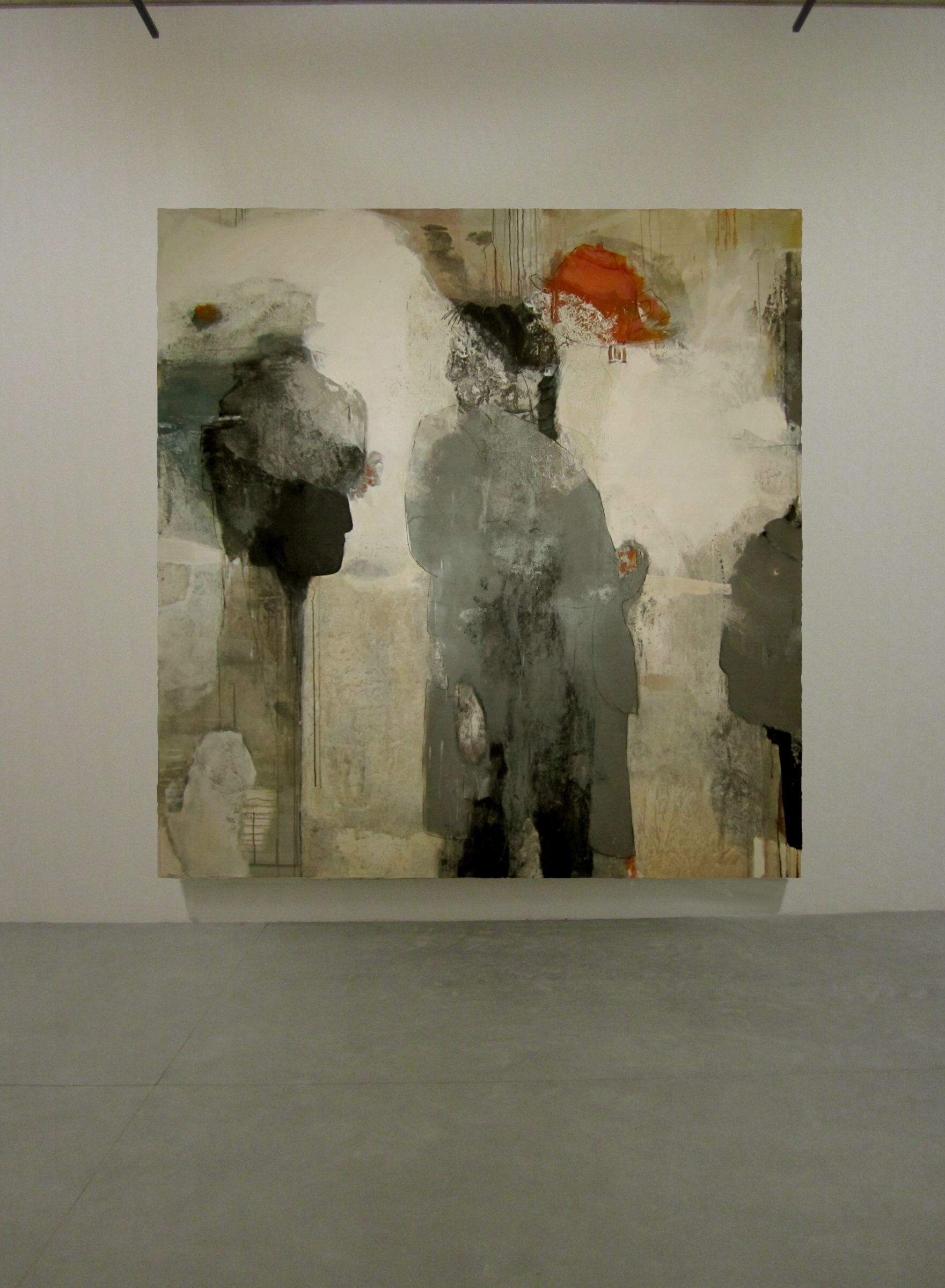 "Visier", Acryl auf Leinwand, 180 cm x 180 cm