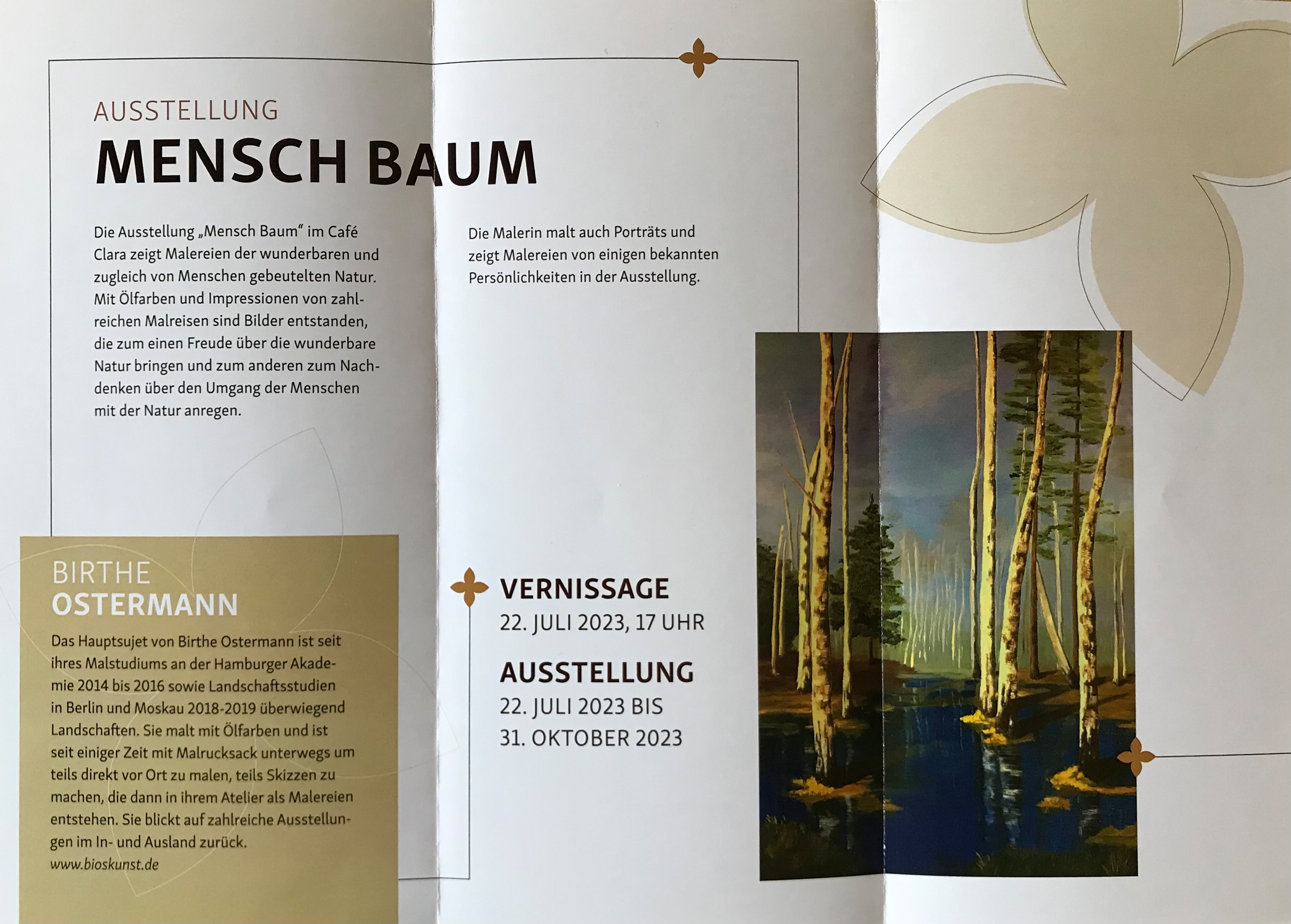 Birthe Ostermann: Ausstellung 'Mensch Baum'