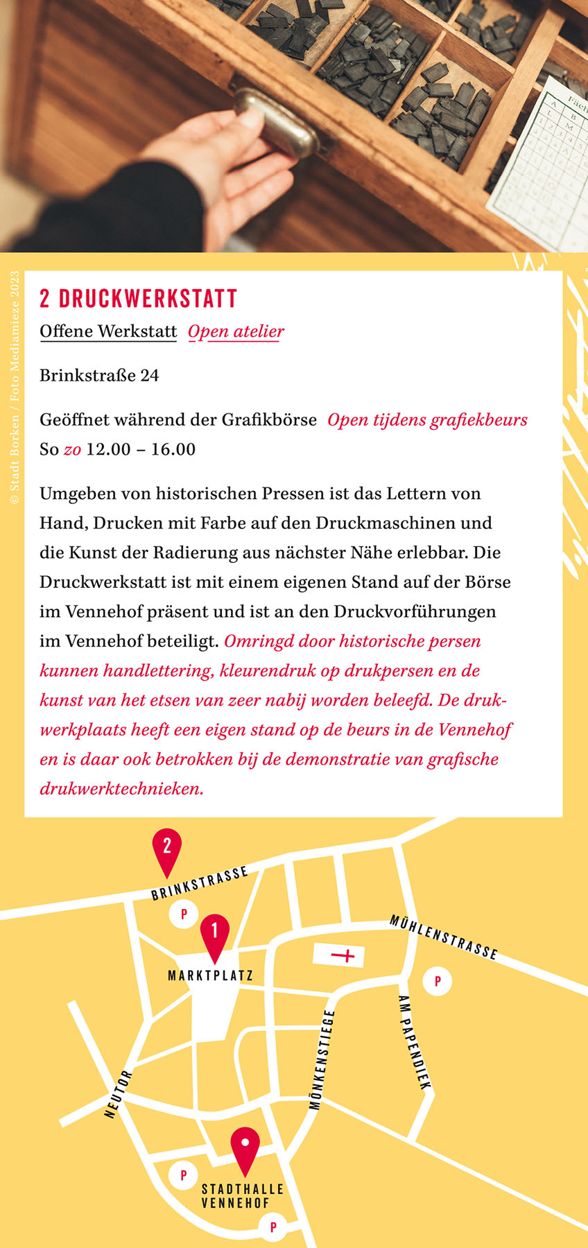 37. DEUTSCH-NIEDERLÄNDISCHE GRAFIKBÖRSE BORKEN – Druckwerkstatt