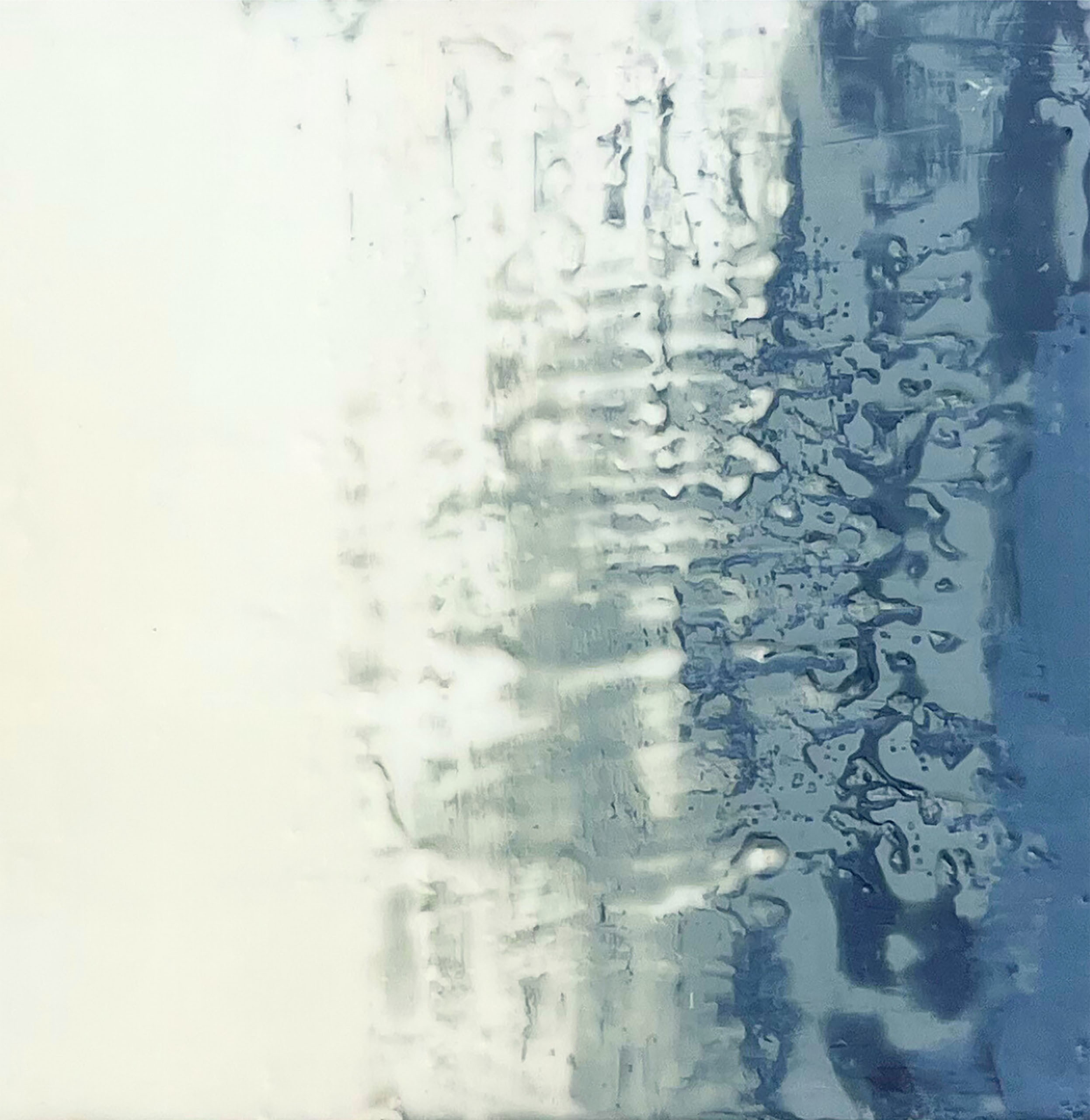 Anne Avenarius - NAH AM WASSER II - Enkaustik auf Holz 20x20 cm- 2022