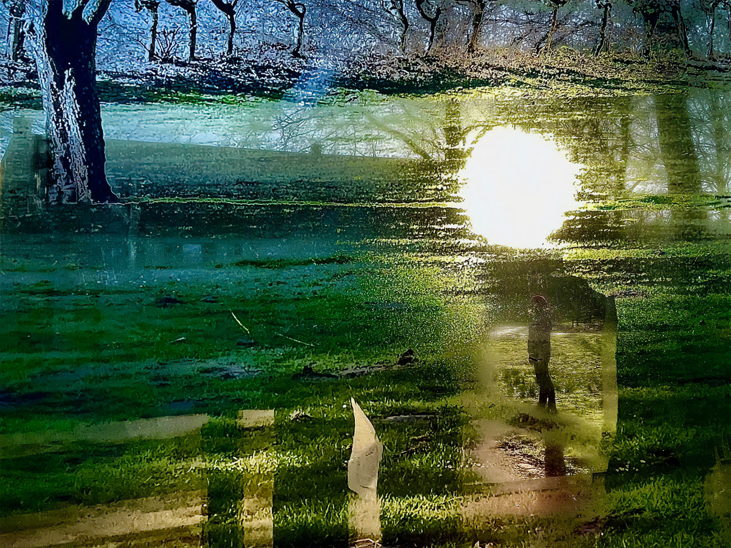 „Durchblick“, Fotografie / HD Metal Print, (Fotografie durch transparent auf Acrylglas aufgezogenes Foto), 60x80 cm, 2024