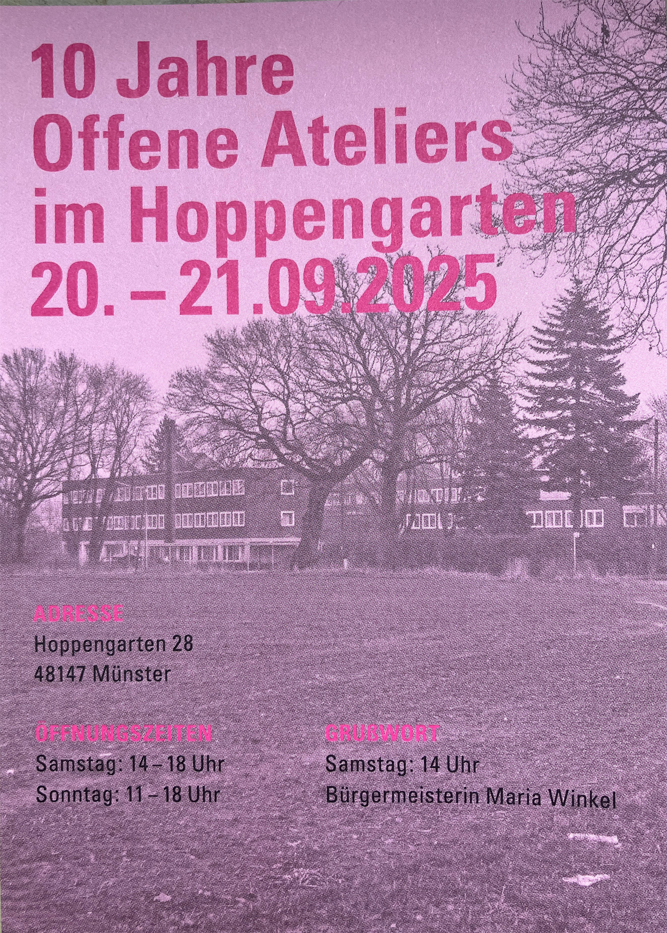 10 Jahre OFFENE ATELIERS im HOPPENGARTEN!