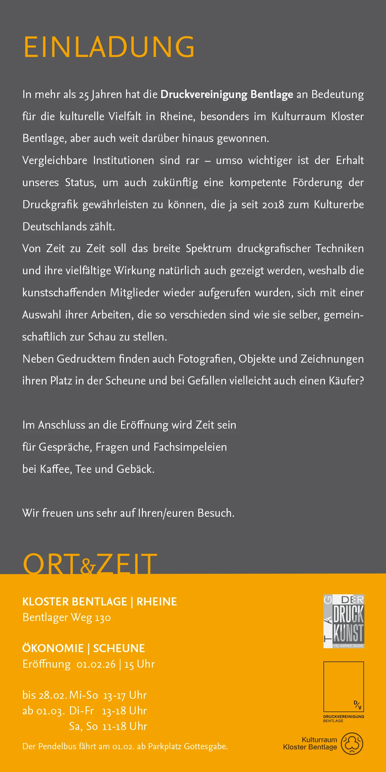 Werkschau 3 – Druckvereinigung Bentlage – in eigener Sache Werkschau 3 – Druckvereinigung Bentlage – in eigener Sache