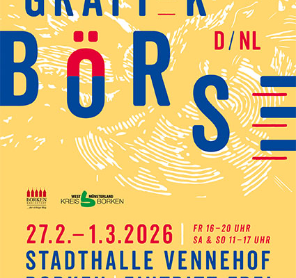 Plakat 38. Deutsch-Niederländische Grafikbörse Borken