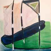 Claudia Seibert | Stachelschweinstäbe – Aquarell auf Hartfaser – 160x110cm – 2014