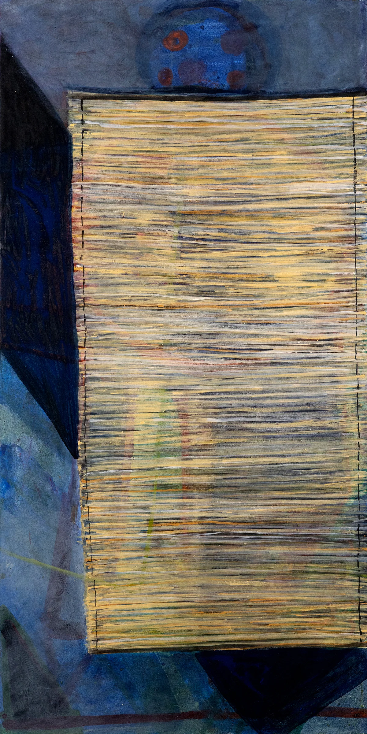 Claudia Seibert | Zarte Matte – Öl, Pigmente auf Leinwand – 180x80cm – 2025