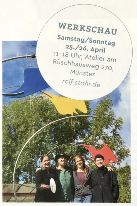 Bri Lapke und Sabine Klupsch u.a., Werkschau, Atelier am Rüschhausweg Bri Lapke und Sabine Klupsch u.a., Werkschau, Atelier am Rüschhausweg