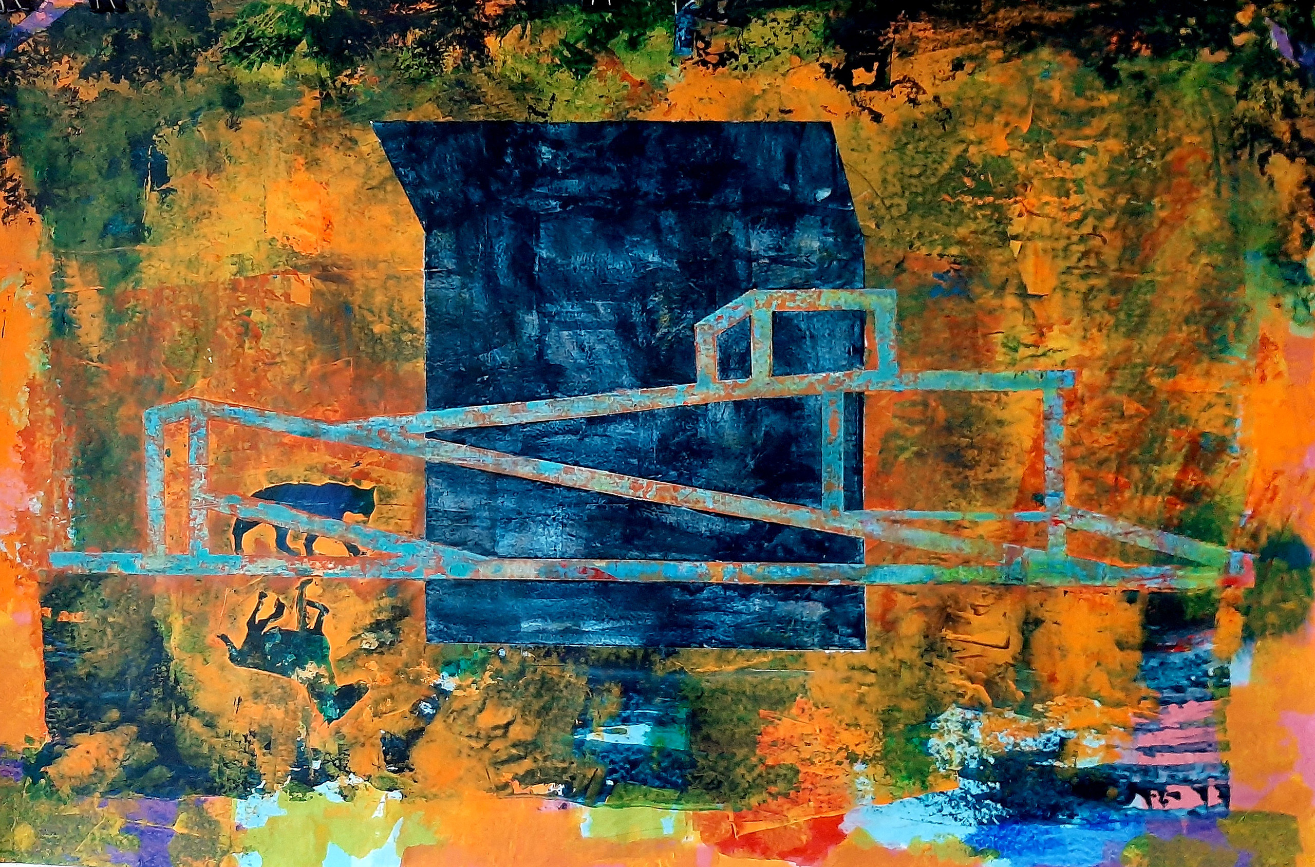 Oslo – Acryl auf Jahreskalender – 118x78cm – 2025