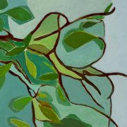 Beate Schlör - Äste im Wind - Acryl auf Leinwand - 40x50 cm (2020)
