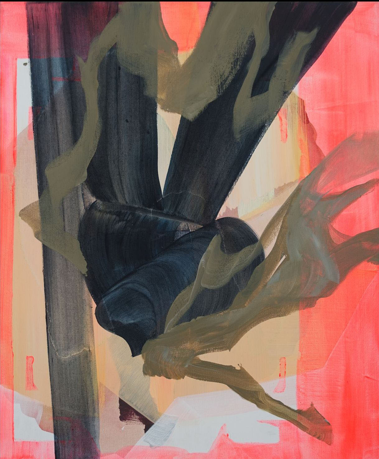 Franka Boltz – Destruent 2 – Acryl auf Leinwand – 50x60 cm (2025) Franka Boltz – Destruent 2 – Acryl auf Leinwand – 50x60 cm (2025)