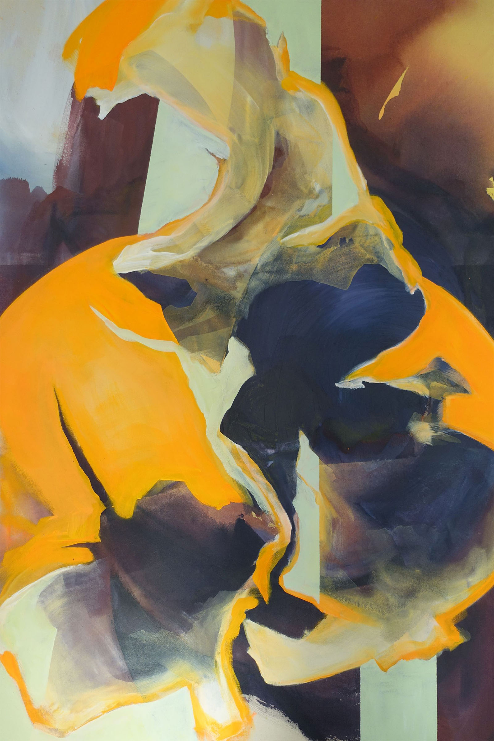 Franka Boltz – Mandarine l – Acryl auf Leinwand – 125x180 cm (2026) Franka Boltz – Mandarine l – Acryl auf Leinwand – 125x180 cm (2026)