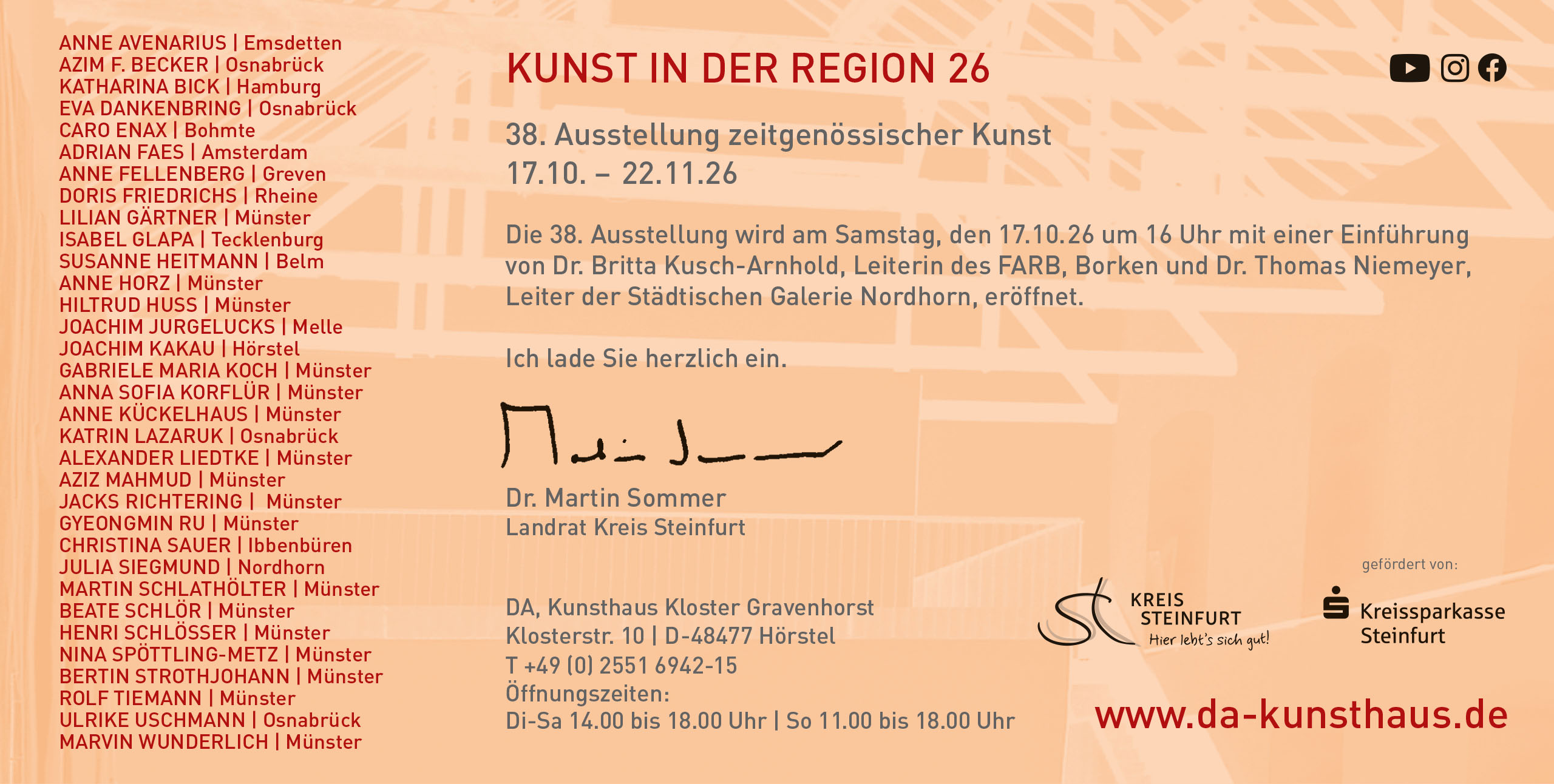 KUNST IN DER REGION 26 | 38. Ausstellung zeitgenössischer Kunst