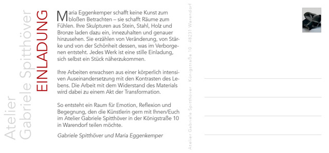 Maria Eggenkemper VERLETZLICH. STARK. Skulpturen Maria Eggenkemper VERLETZLICH. STARK. Skulpturen